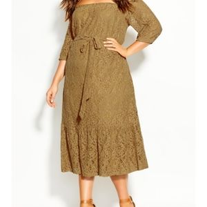 NWT CITY CHIC LACE DRESS